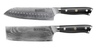 Blackwell Knife Set (Santoku knife + vegetable knife/Nakiri) - Japanese style - 67 layers damask steel - VG10 - 2-piece