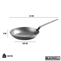 Blackwell Frying Pan Plate Steel - Lyonnaiser Pan - ø 32 cm - without non-stick coating