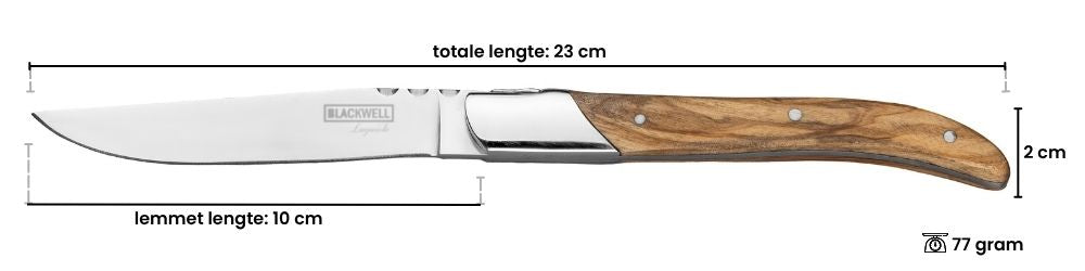 Blackwell Steak Knives Laguiole - Olive Wood - 6 Pieces