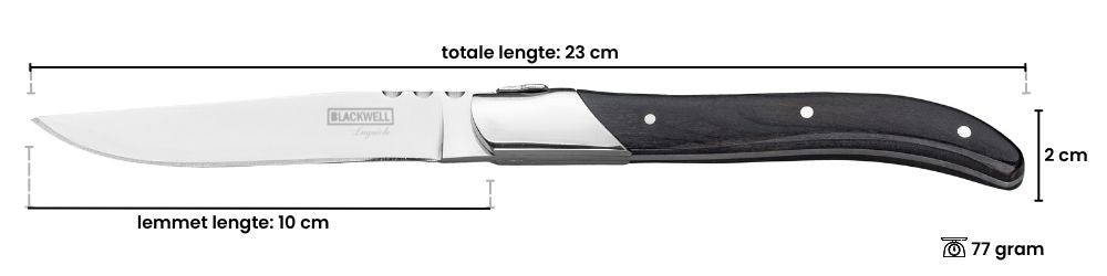 Blackwell Steak Cutlery Laguiole - Steak Knives & Forks - Pakka wood- 12 Pieces