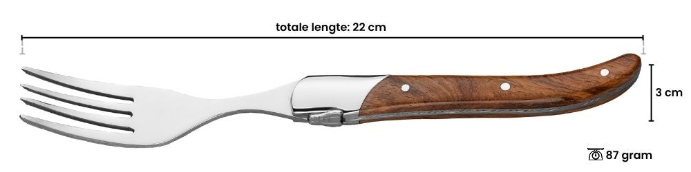 Blackwell Steak Cutlery Laguiole - Steak Knives & Forks - Rosewood - 12 Pieces