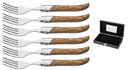 Blackwell Steak Forks Laguiole - Olive Wood - 6 Pieces