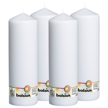 Bolsius Blunt Candle Cello XXL White - 30 cm / ø 10 cm - 4 Pieces