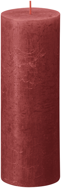 Bolsius Stem candle Rustic Delicate Red - 19 cm / ø 7 cm