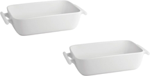 BonBistro Oven dish Yong Squito - 19 x 12 x 6 cm / 720 ml - White - 2 pieces