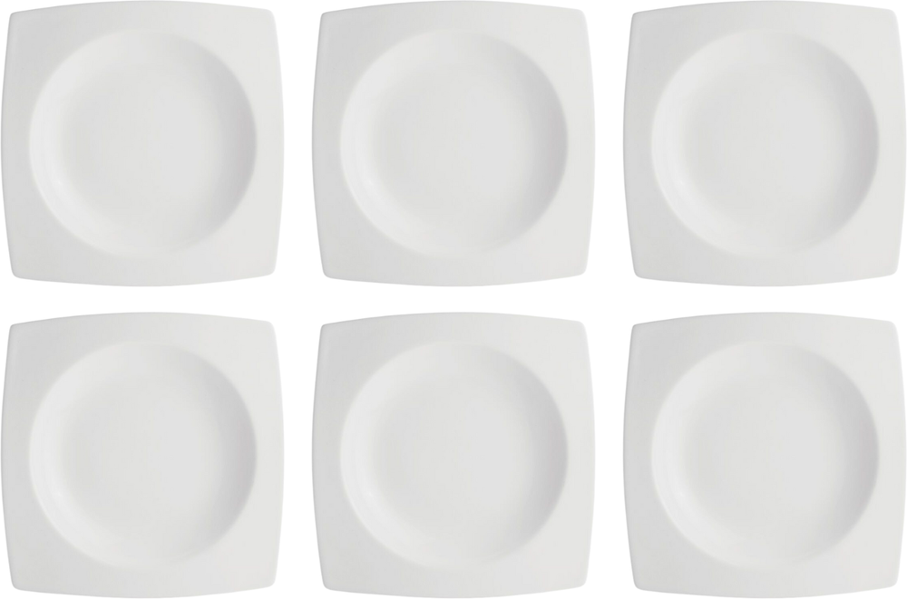 BonBistro Pasta Plate Yong Squito 27 x 27 cm - White - 6 pieces