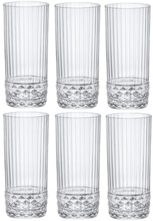 Bormioli Rocco Long drink glasses America 20's - 490 ml - 6 pieces