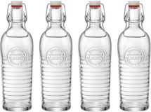 Bormioli Rocco Beaker bottles / Weck bottles Officina 1825 - Transparent - 1.2 liters - 4 pieces