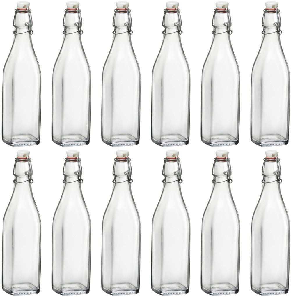 Bormioli Rocco Bay bottles / Weck bottles Swing - 1 liter - 12 pieces