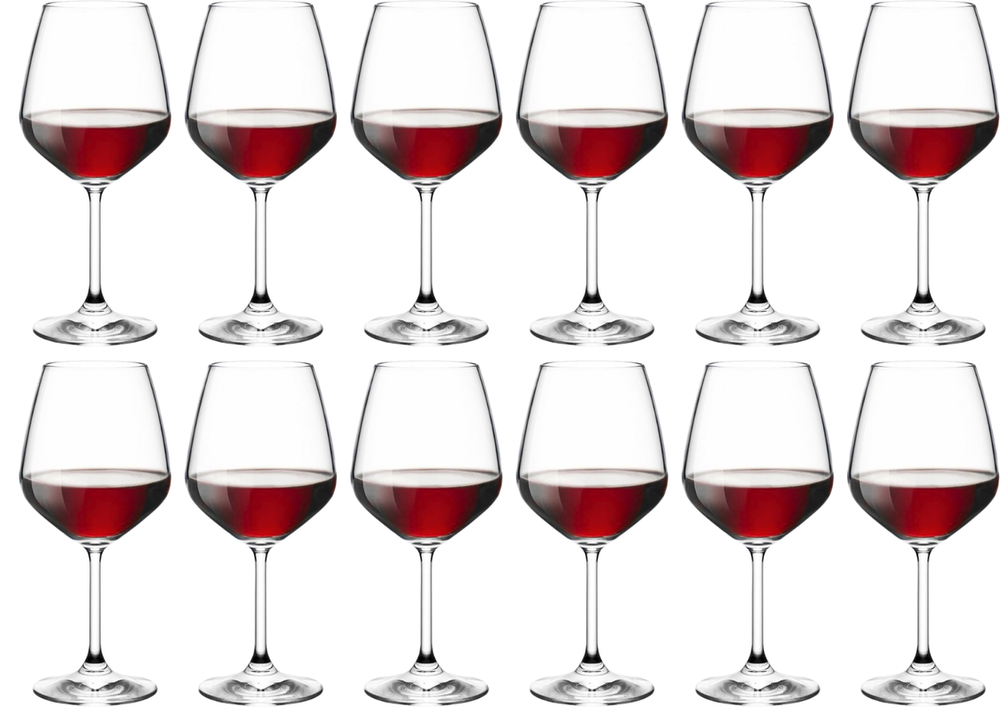 Bormioli Rocco Red Wine Glasses Restaurant - 525 ml - 12 pieces