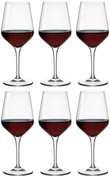 Bormioli Rocco Red Wine Glasses Electra - 550 ml - 6 pieces