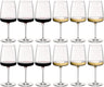 Bormioli Rocco Wine Glass Set Nexo (Red wine glasses & White wine glasses) - 12 piece set