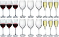 Bormioli Rocco Wine Glass Set Premium (Wine glasses & Champagne glasses) - 18 piece set