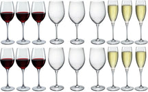 Bormioli Rocco Wine Glass Set Premium (Wine glasses & Champagne glasses) - 18 piece set