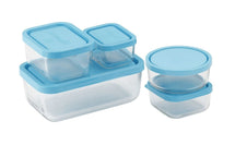 Bormioli Rocco Freshness trays Frigoverre - Glass - Blue 5-Piece