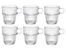 Bormioli Rocco Coffee Cups with Handle - Stackable - Barshine 185 ml - 6 pieces