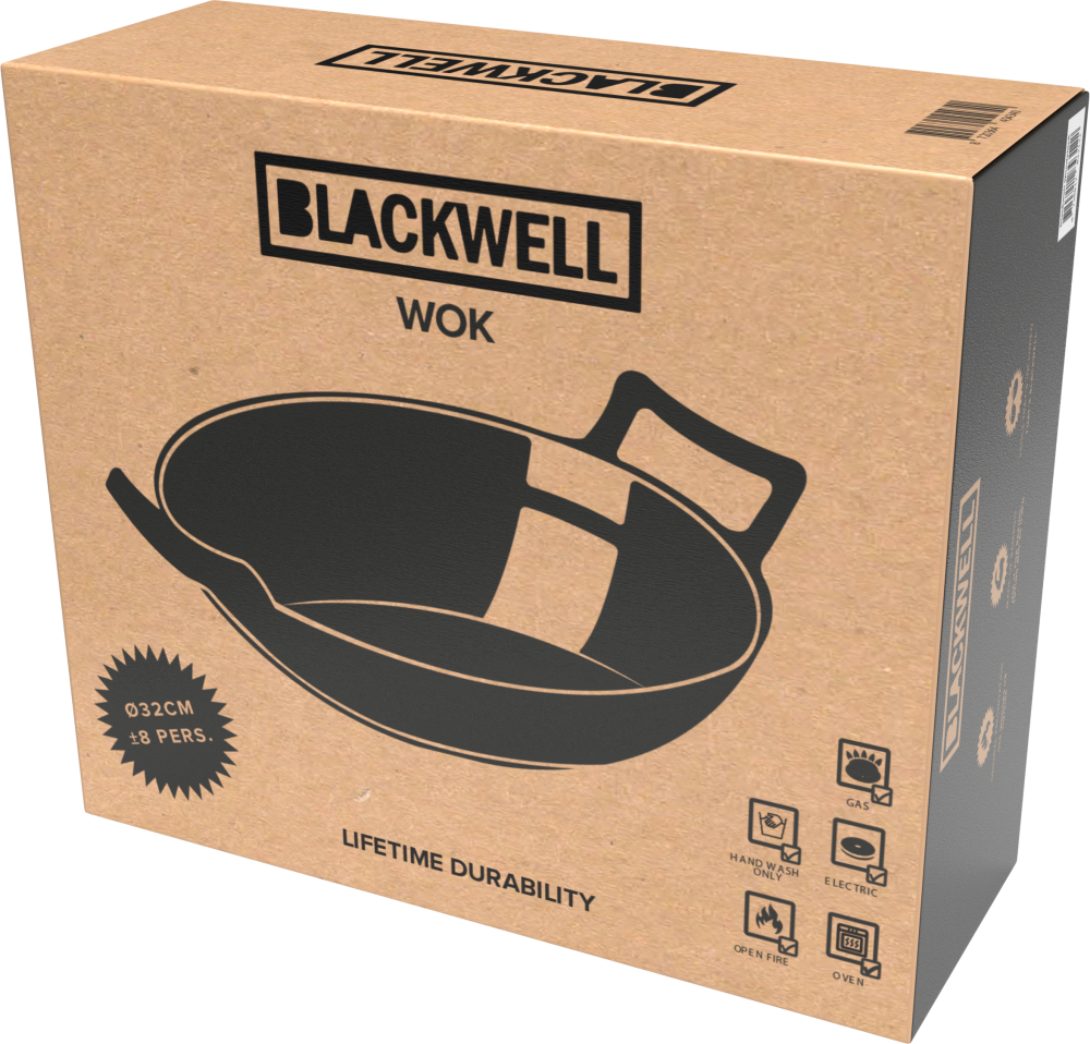 Blackwell Wok pan / Wadjan - cast iron - ø 32 cm - without non-stick coating