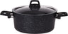 Cookinglife Cooking Pot with Lid - Black Speckle - Aluminium Ø 24 cm / 4.4 Liters - Suitable for all heat sources - standard non-stick coating