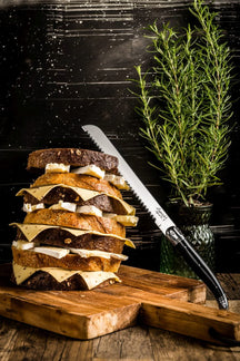 Laguiole Style De Vie Bread Knife Black