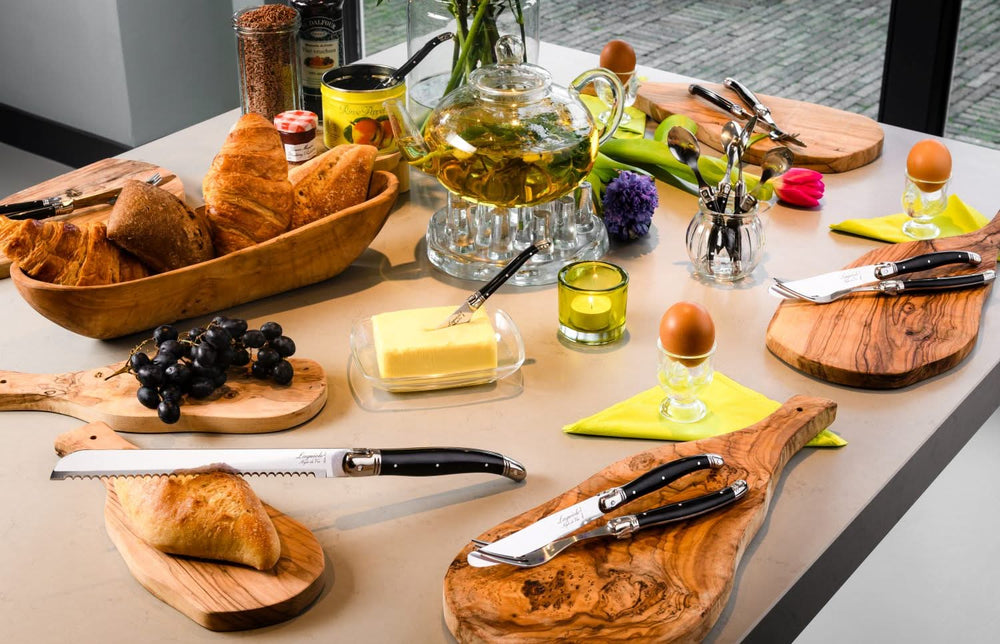 Laguiole Style De Vie Bread Knife Black