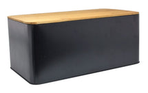 Imperial Kitchen Bread Drum with Shelf - Matte Black