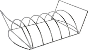 Cookinglife BBQ Spare Rib Rack Fire & Flavour - Heat-resistant Steel - Grilling Meat and Poultry