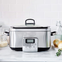 GreenPan Slowcooker - 6.0 liter - stainless steel - Ceramic non-stick coating