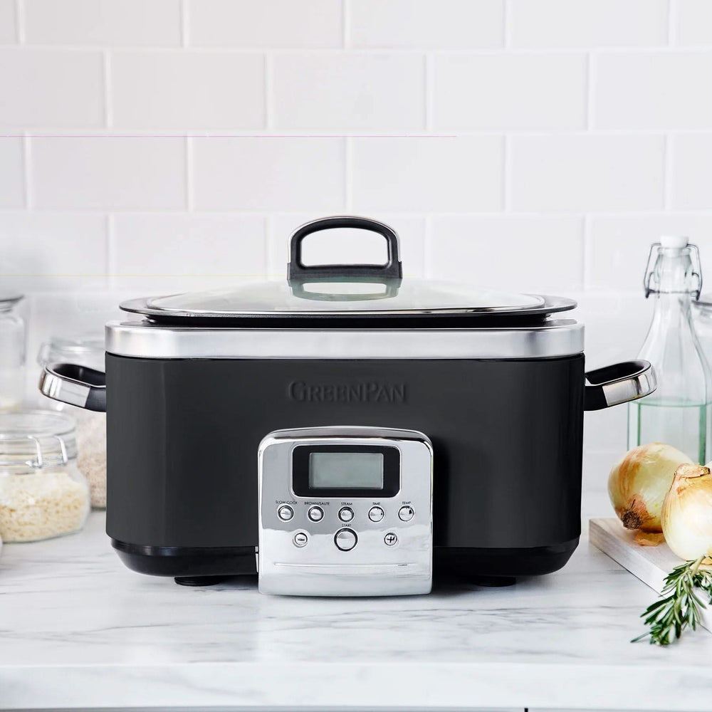 GreenPan Slowcooker - 6.0 liter - Black - Ceramic non-stick coating