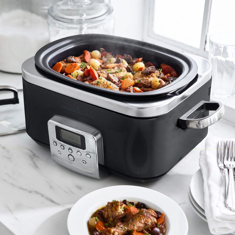 GreenPan Slowcooker - 6.0 liter - Black - Ceramic non-stick coating