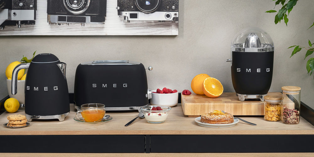 SMEG Toaster - 2 slots - matte black - TSF01BLMEU