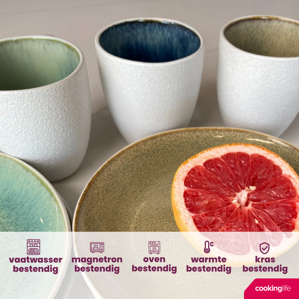 Cookinglife Mugs Belize 330 ml - 6 pieces