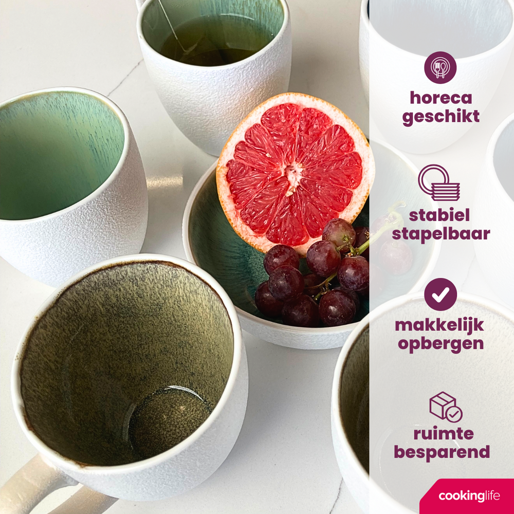 Cookinglife Mugs Belize 330 ml - 6 pieces