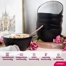 Cookinglife Soup Bowls / Bowls Nola Warm Grey ø 14 cm - 6 pieces