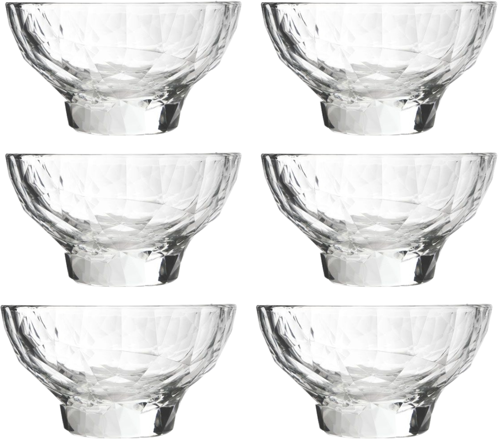 Bormioli Rocco Ice cream coupe Mini Diamond - Transparent - ø 11 cm / 225 ml - 6 pieces