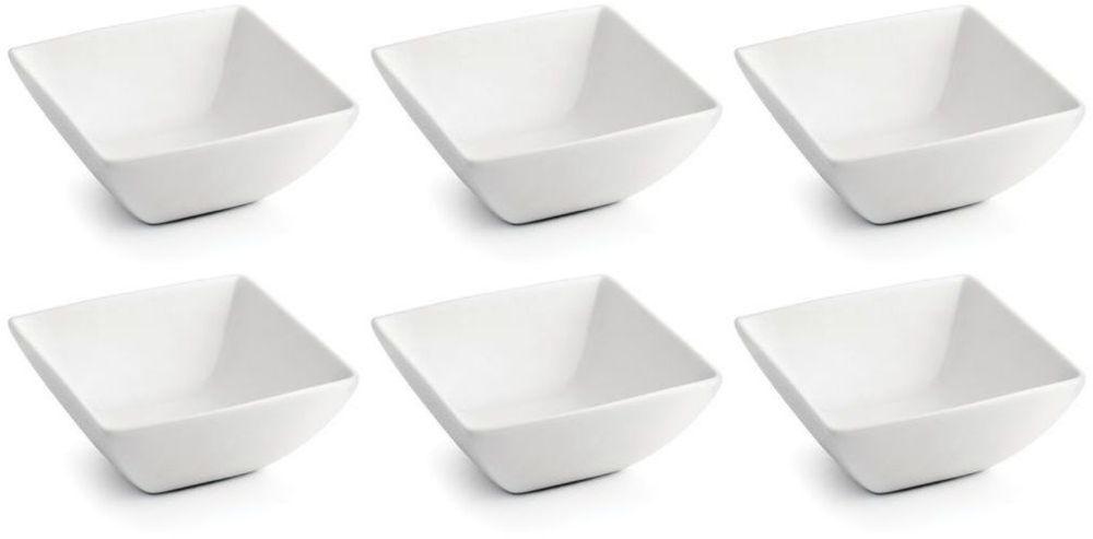 BonBistro Dipping dish Yong Squito 7 x 7 cm - White - 6 pieces