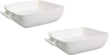 BonBistro Oven dish Yong Squito - 16 x 16 x 5 cm / 940 ml - White - 2 pieces