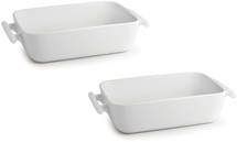 BonBistro Oven dish Yong Squito - 20 x 14 x 6 cm / 1.1 Liter - White - 2 pieces