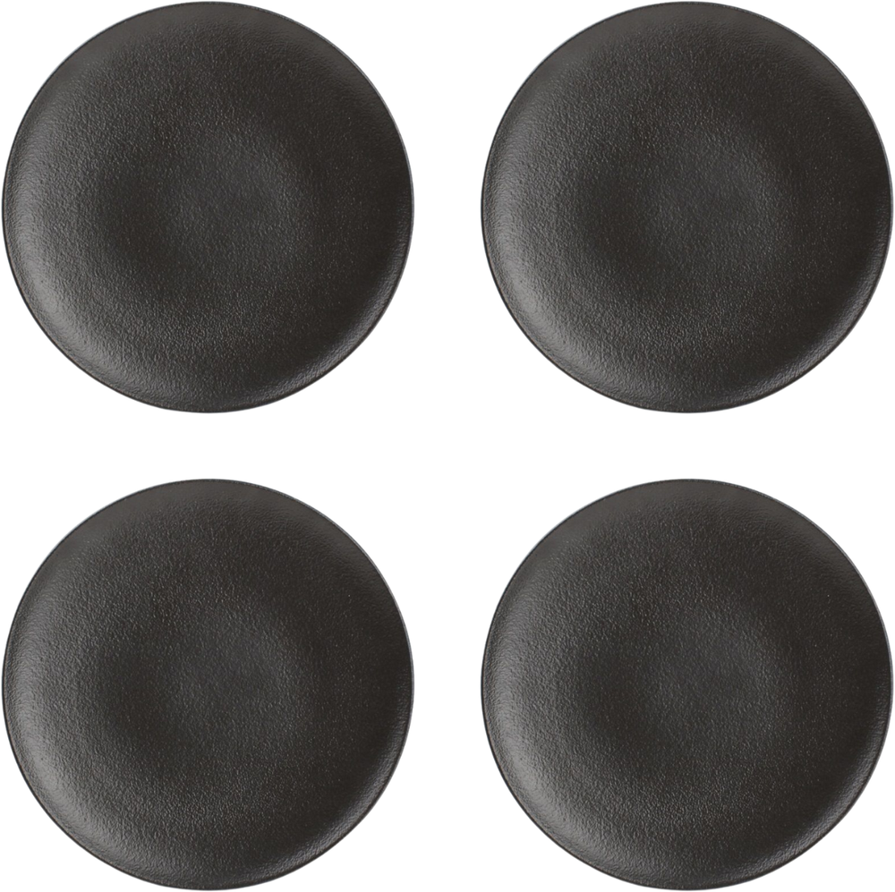 Fine2Dine breakfast plate / Dessert Plate Dusk Black ø 21 cm - 4 pieces