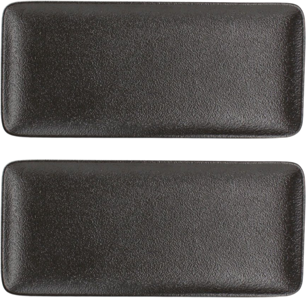 Fine2Dine plate Dusk Black 22 x 10 cm - 2 pieces