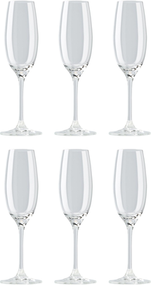 Rosenthal Champagne glass DiVino - 220 ml - 6 pieces