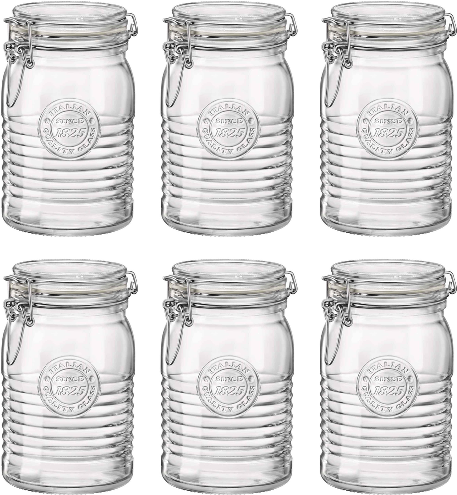 Bormioli Rocco Weck jar Officina 1825 - ø 11 cm / 1 Liter - 6 pieces