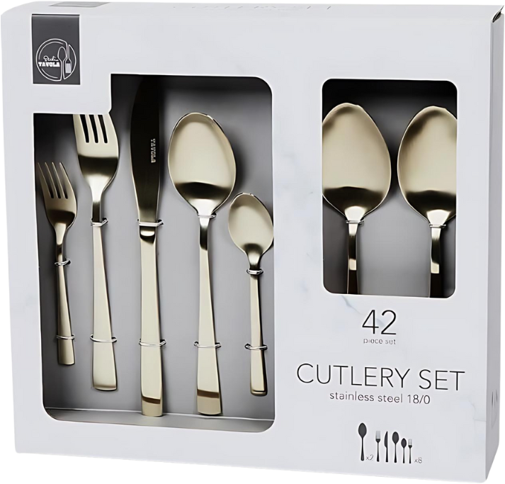 Studio Tavola Cutlery set - Gold - 42-piece / 8 people