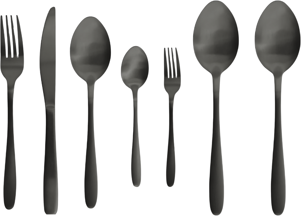 Studio Tavola Cutlery set - Black - 42-piece / 8 people