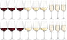 Leonardo Wine Glasses Tivoli - Set 18-Piece - White and Red Wine Glasses & Champagne Glasses