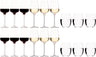 Chef & Sommelier Wine glass set Sublym (Red wine glasses & White wine glasses & Water glasses) - 18 piece set