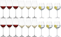 Schott Zwiesel Wine Glasses Fortissimo - Set 18 Piece - White and Red Wine Glasses & Gin Tonic Glasses