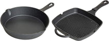 Blackwell Cookware set Cast Iron - Non-stick 2-Piece - Frying Pan ø 25 cm & Cast Iron - 23 x 23 cm