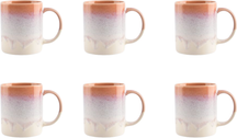 Ona Coffee mugs Vera 270 ml - Pink - 6 pieces