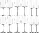 Alessi Wine Glass Set (Red Wine Glasses + White Wine Glasses + Champagne Glasses) Eugenia 12-piece - by Naoto Fukasawa