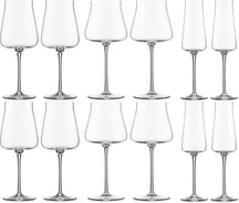 Alessi Wine Glass Set (Red Wine Glasses + White Wine Glasses + Champagne Glasses) Eugenia 12-piece - by Naoto Fukasawa